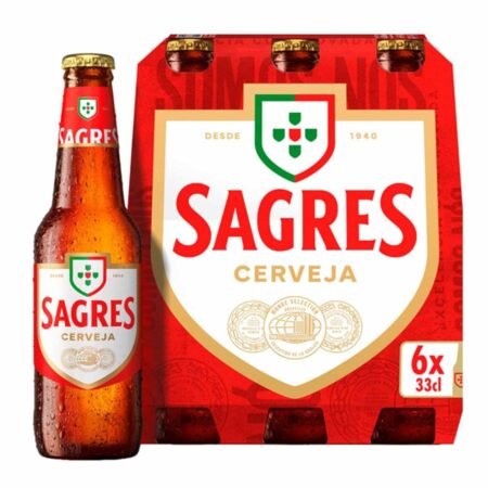 Cerveja Sagres 6x Pack - Sagres Beer 6x33cl Pack